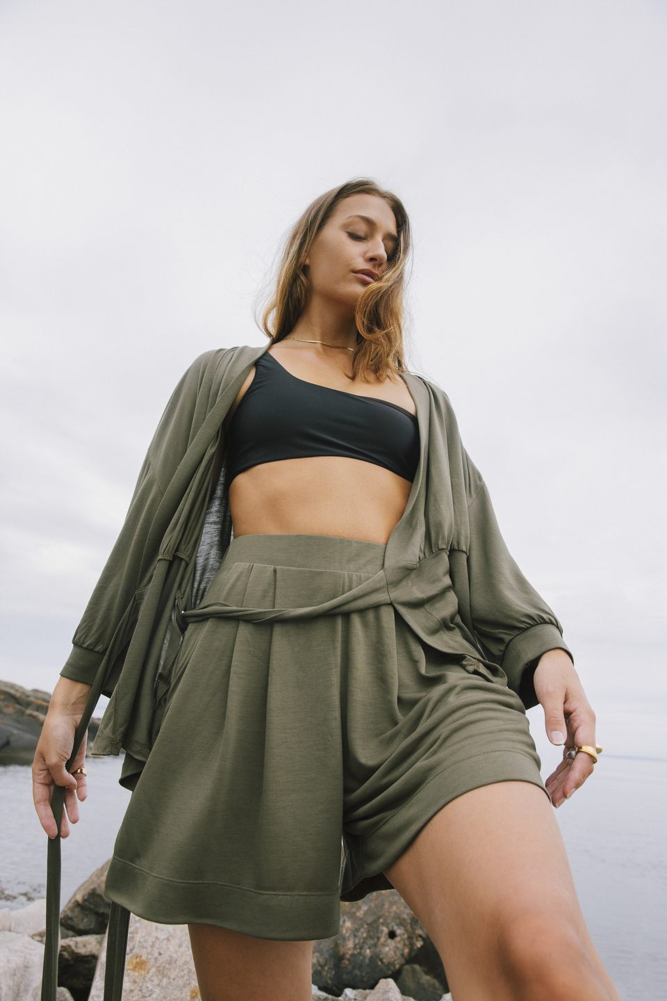 AWAN olive modular set by the coast